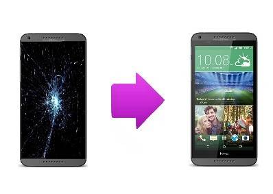 Réparation écran cassée pour HTC Desire 816