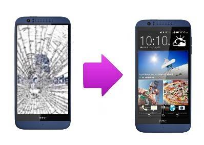 Changement vitre cassée HTC Desire 510