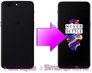 Réparation vitre arrière cassée, fissurée OnePlus 5 à Lyon Brotteaux rapide et pas cher