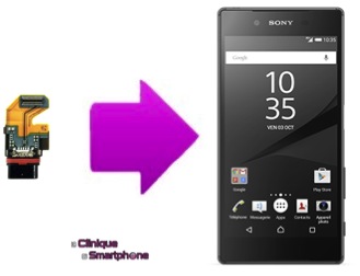 Réparation du connecteur de charge Sony Xperia Z5 / Z5 compact / Z5 Premium LYON