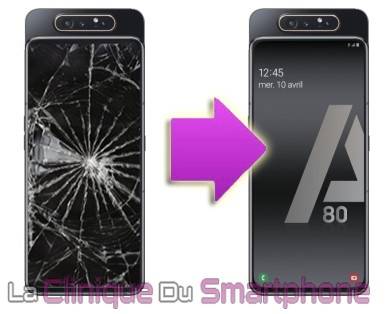 REMPLACEMENT VITRE TACTILE + ECRAN AMOLED SAMSUNG GALAXY A80 (A805F)