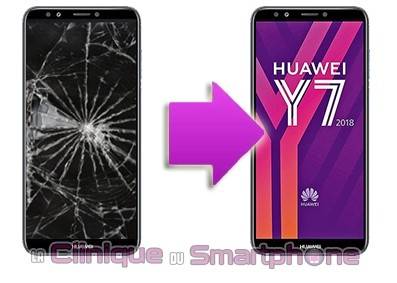 REMPLACEMENT VITRE TACTILE + ECRAN LCD HUAWEI Y7 - 2018