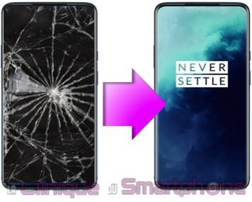 REMPLACEMENT VITRE TACTILE + ECRAN AMOLED ONEPLUS 7T PRO