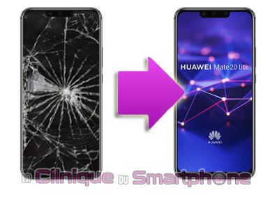 Changement Ecran cassé Huawei Mate 20 Lite sur Lyon