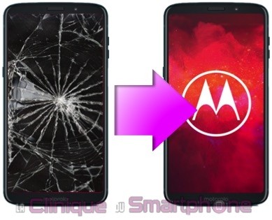 Magasin de réparation écran cassé Motorola Z3 Play rapide, pas cher sur Lyon