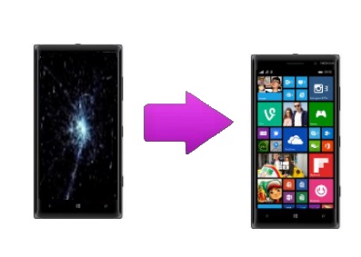 Changement écran cassé Nokia Lumia 830
