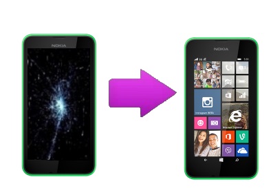 Remplacement bloc écran (LCD+Tactile) Nokia Lumia 530
