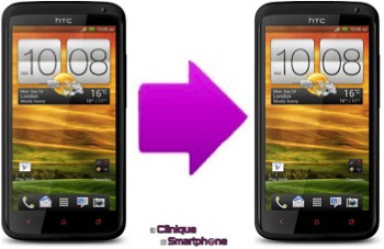 Changement bloc complet  tactile + LCD pour  HTC One X Plus