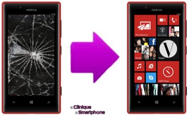 Remplacement Vitre Tactile + Ecran LCD Nokia Lumia 720 Lyon