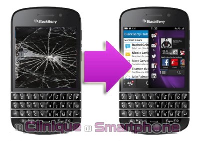 Réparation écran cassé BlackBerry Q20 rapide et pas cher à Lyon 