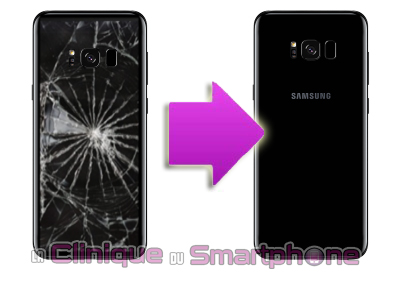 Remplacement vitre arrière Samsung Galaxy S8 / S8 Plus à Lyon