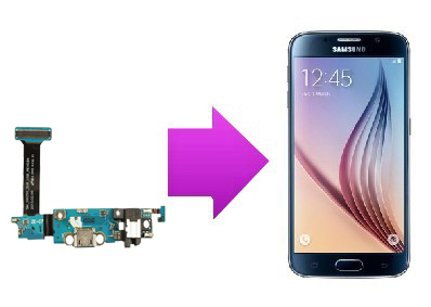 Remplacement connecteur de charge Samsung Galaxy S6 Edge sur Lyon 