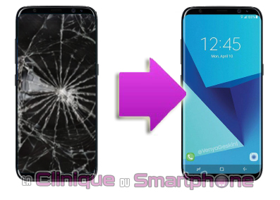Changement LCD + vitre tactile Samsung Galaxy S8