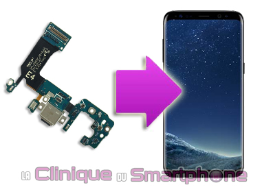 Changement connecteur de charge Samsung Galaxy S8 / S8+ à Lyon