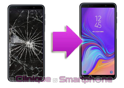 Changement bloc écran Samsung Galaxy A7 (2018) à Lyon